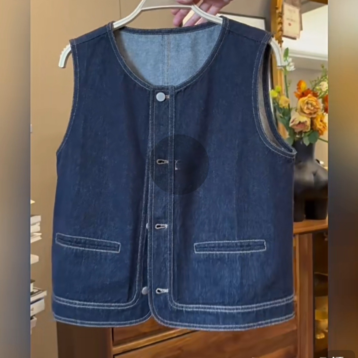 New Korean Style High Quality Soft Denim Vest Tank Top - Image 5