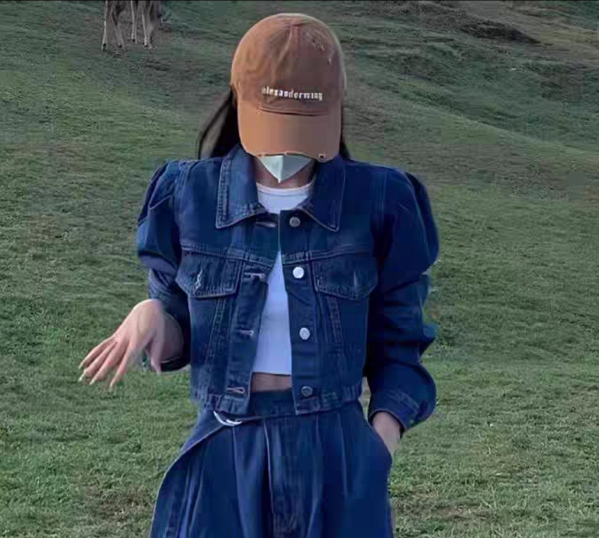 Korean Style Puff Sleeve Denim Shirt Jacket