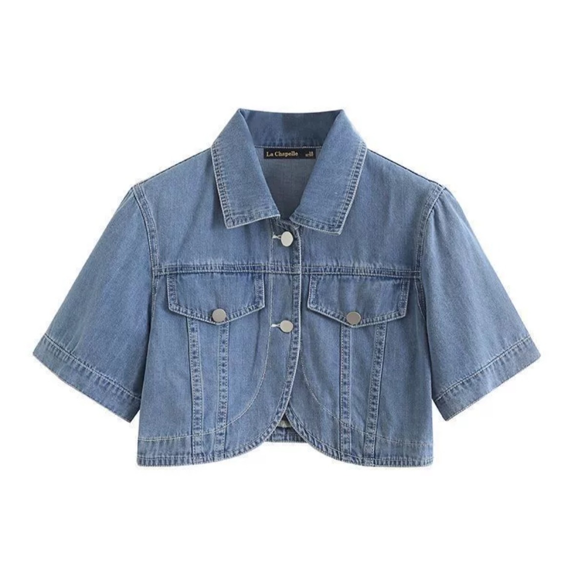 Summer New Hong Kong Style Soft Denim Jacket for Women Petite Friendly Versatile Denim Top - Image 5