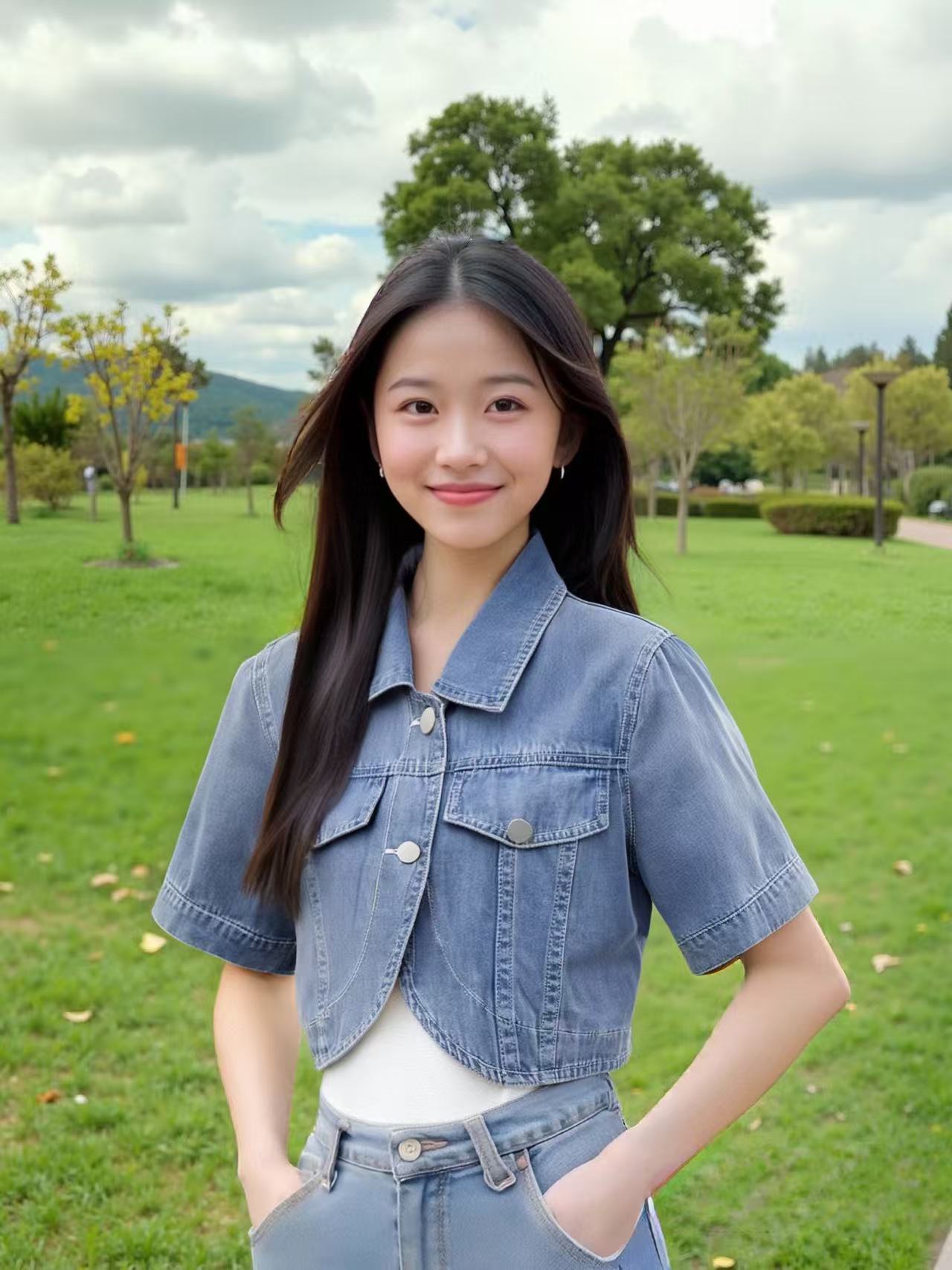 Summer New Hong Kong Style Soft Denim Jacket for Women Petite Friendly Versatile Denim Top - Image 3